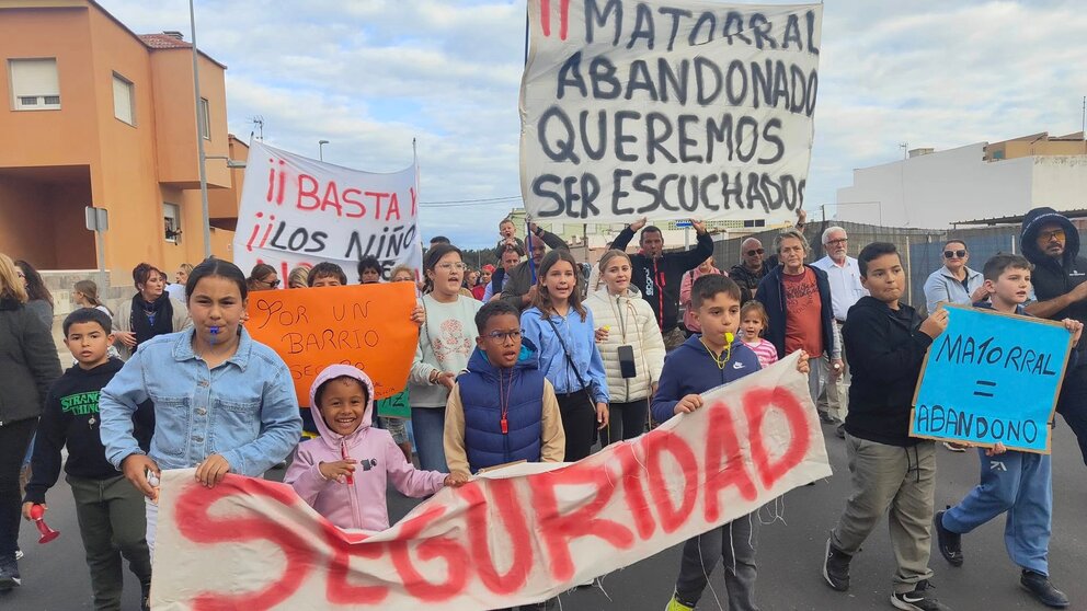 Niños en la manifestación